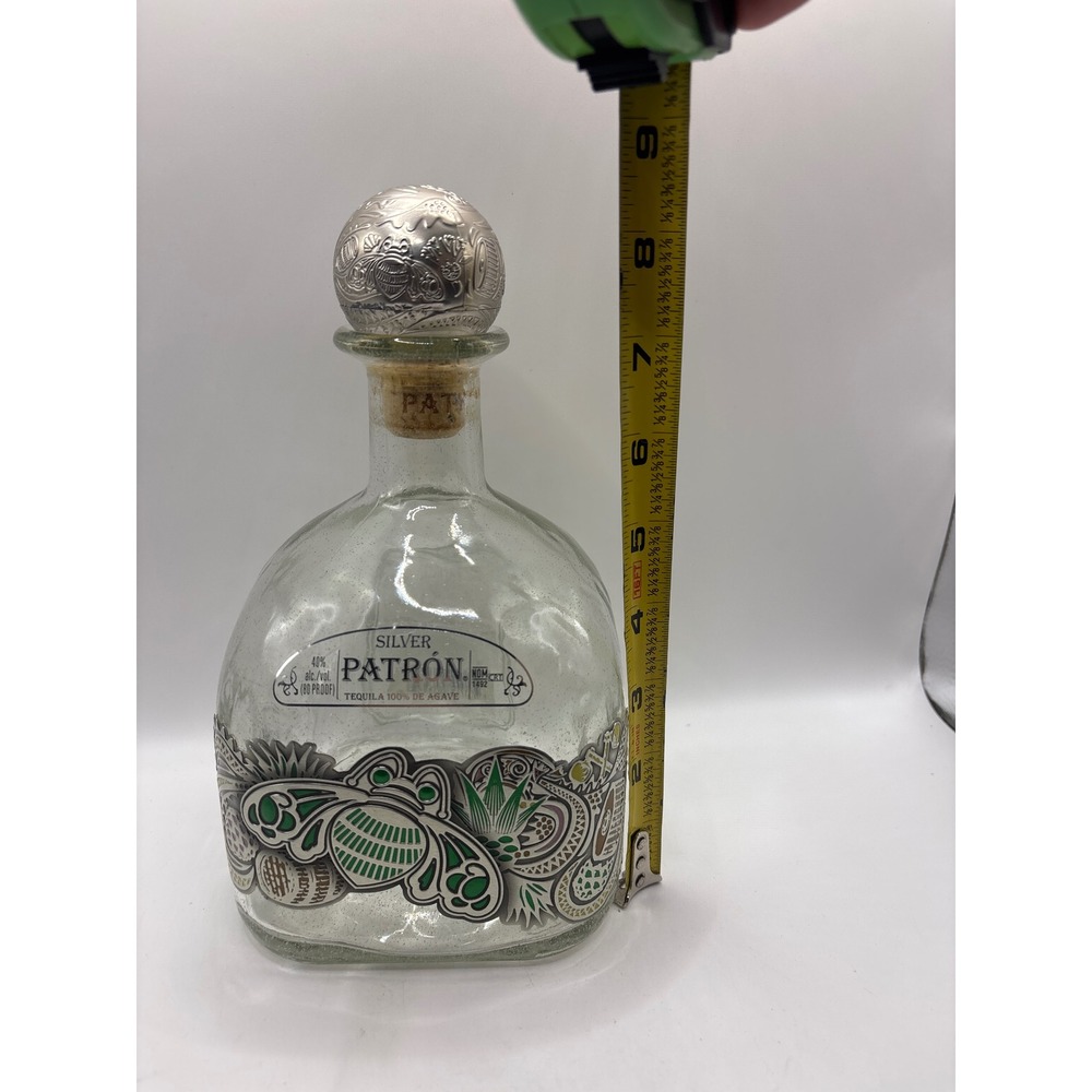 Patron Silver Tequila Limited Edition 1L Empty Bottle Mexican Heritage Design - Picture 8 of 10